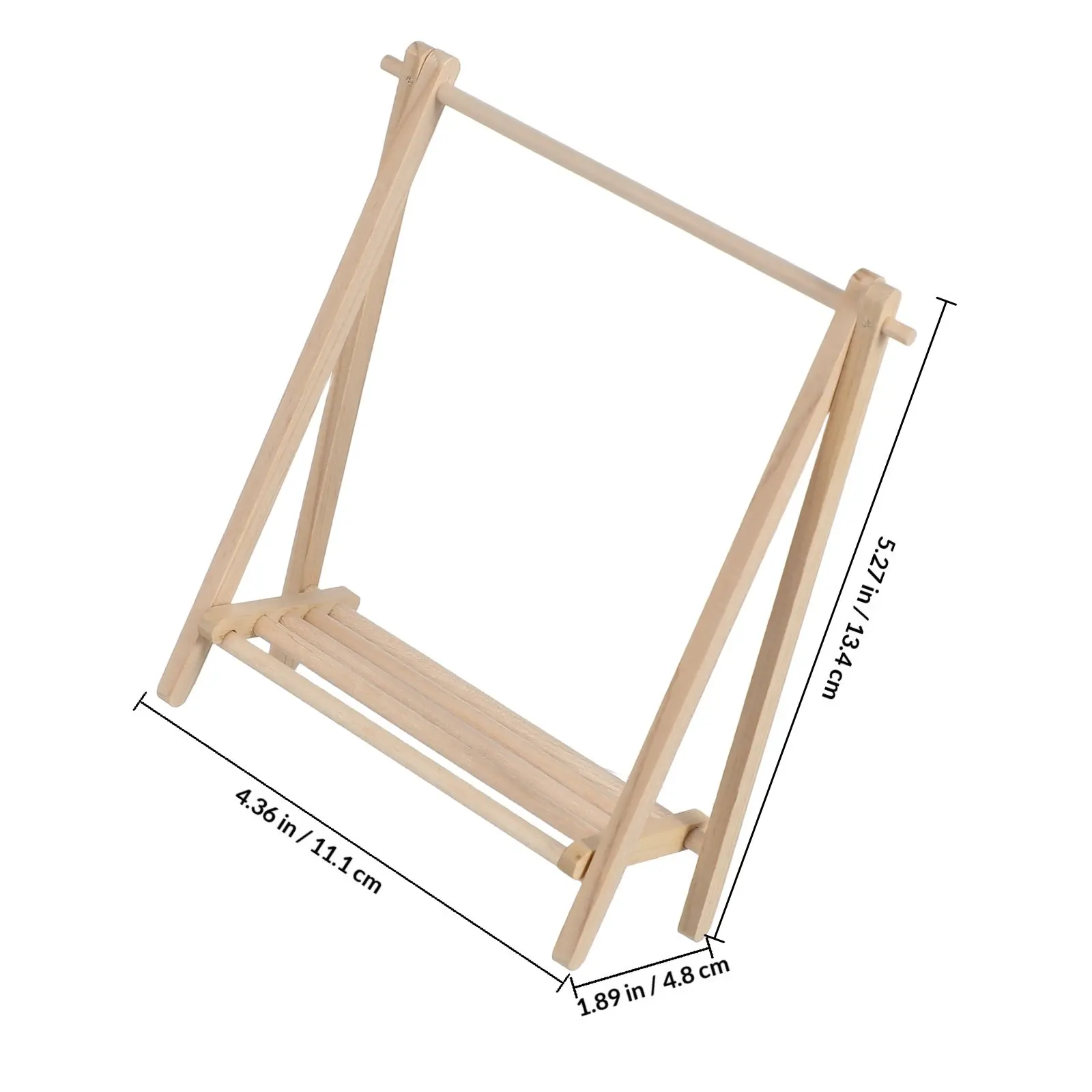 Mini Folding Clothes Rack for Dollhouse Miniature Hanger Stand Portable Drying Rack Compact Design Easy Setup Home Travel Indoor