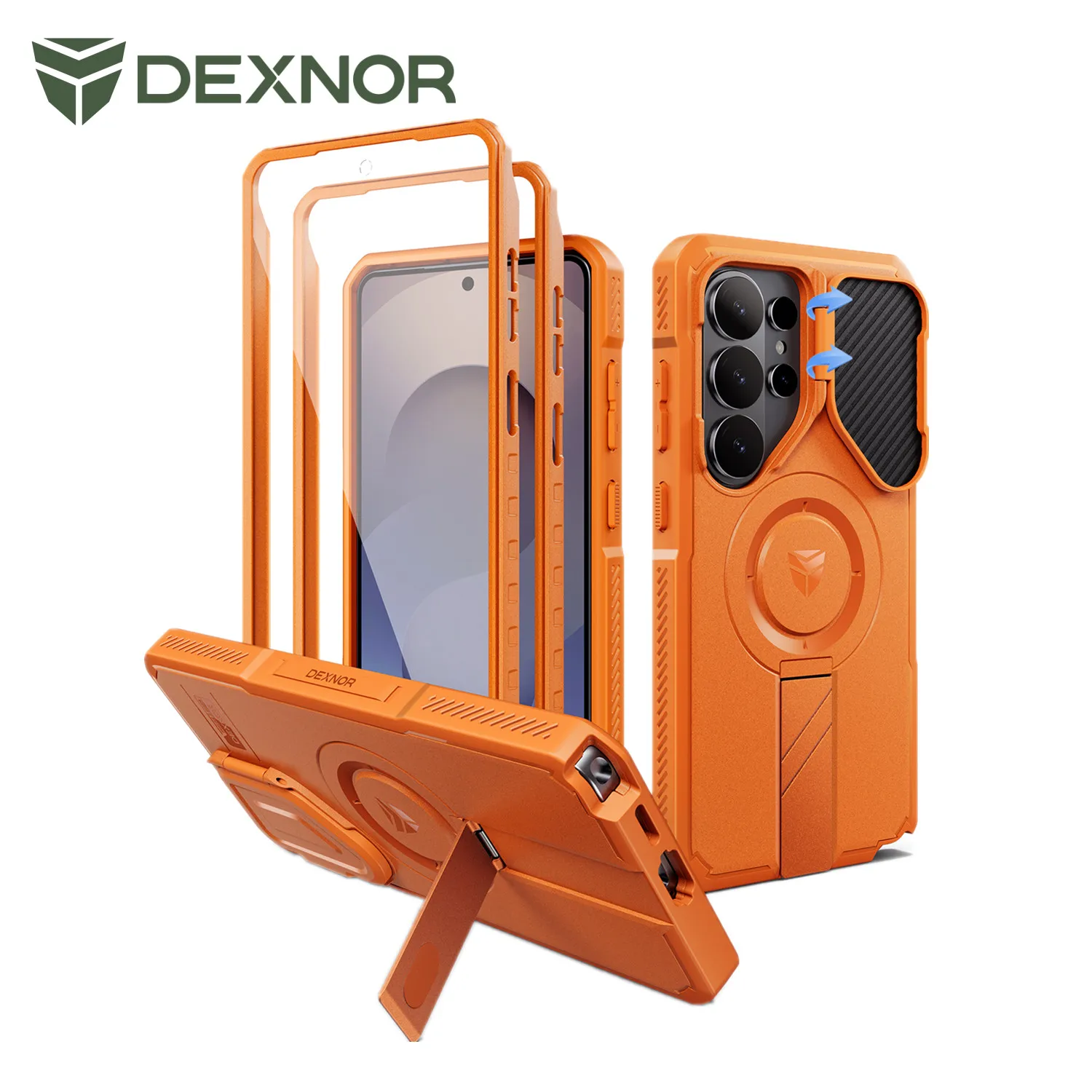 Compatible with MagSafe For Samsung Galaxy S26 Ultra Shockproof Case6.9" with Camera Cover Adjustable Kickstand Screen Protector
