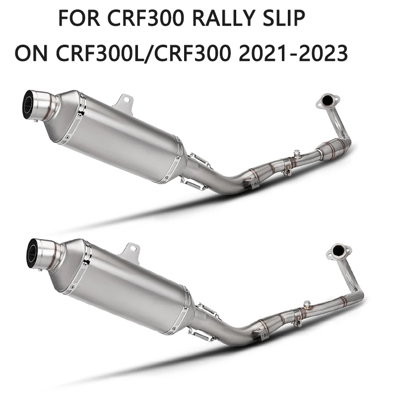Slip on Motorcycle Full Systems Exhaust Muffler Header Pipe Performance Upgrade for CRF300 Rally CRF300L CRF300 2021 2022 2023