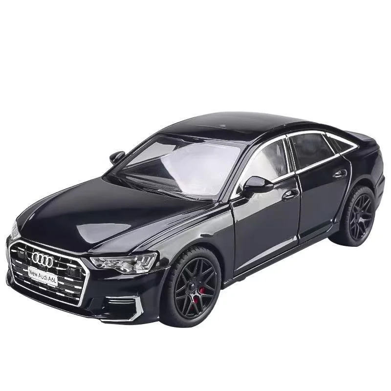 1:24 Audi A6 Alloy Car Model Diecasts Metal Toy Car Model High Simulation Sound and Light Collection Zabawka dla dzieci Prezent