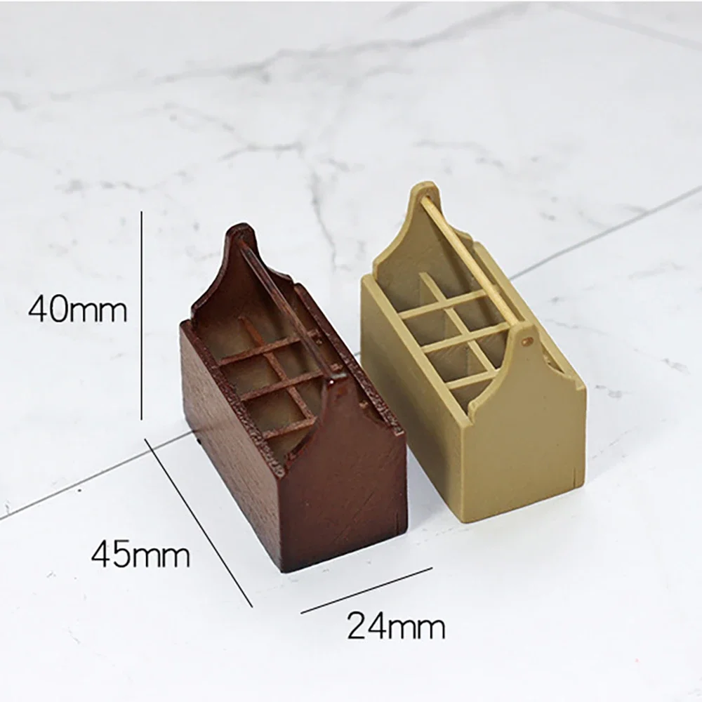 1 個 1/12 ドールハウスミニチュア樹脂ツールボックスシミュレーション収納ボックス模型玩具ミニ装飾ドールハウスアクセサリー