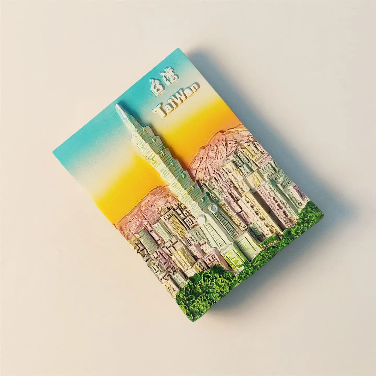 تايبي 101 تايوان مغناطيس الثلاجة ملصق الثلاجة ديكور المنزل الراتنج الصين هدية تذكارية