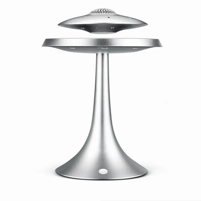 Altoparlante con lampada da notte altoparlante levitante dal Design Super Cool altoparlante UFO galleggiante magnetico con lampade da tavolo a