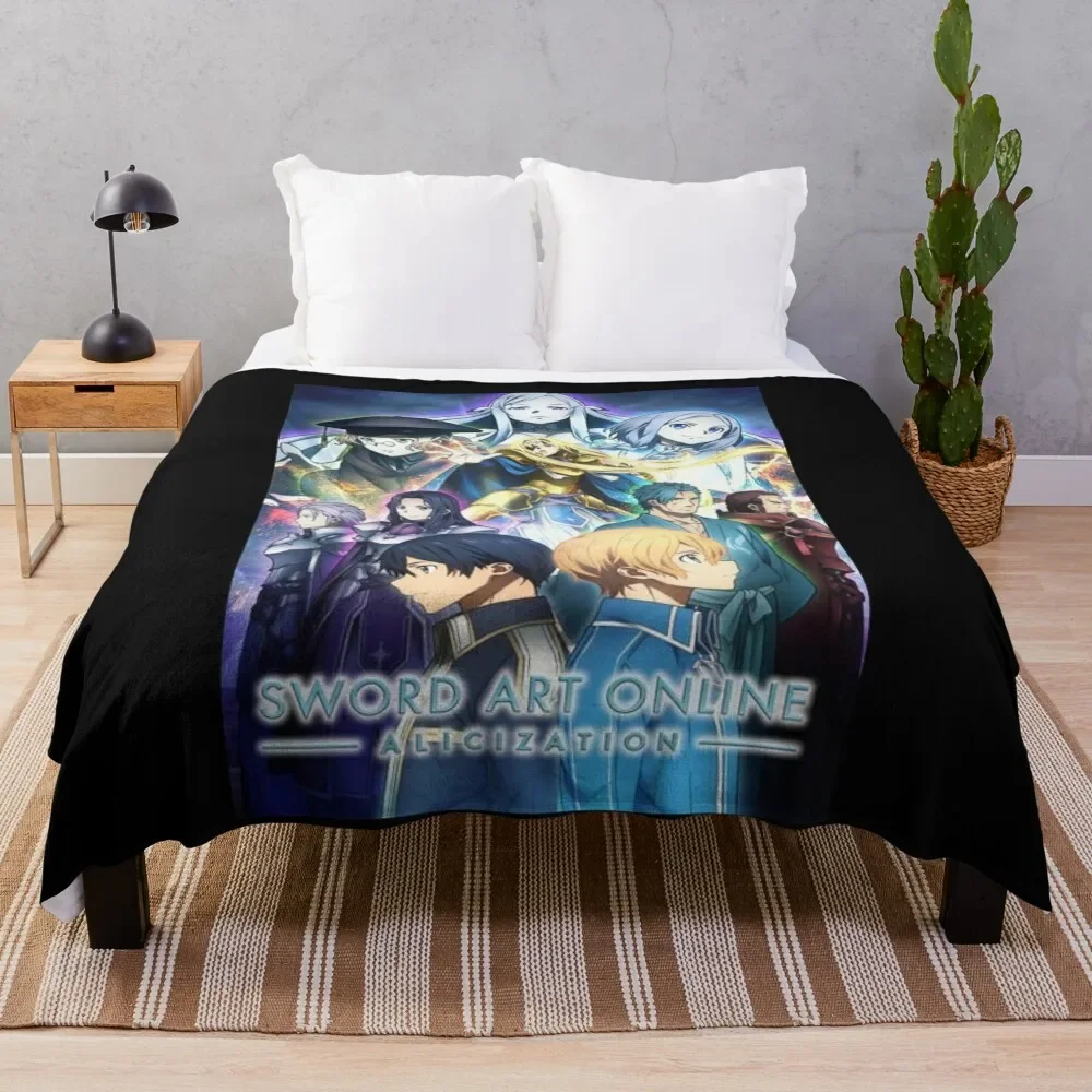 

Sword Art Online Anime Throw Blanket Fluffys Large bed plaid Blankets