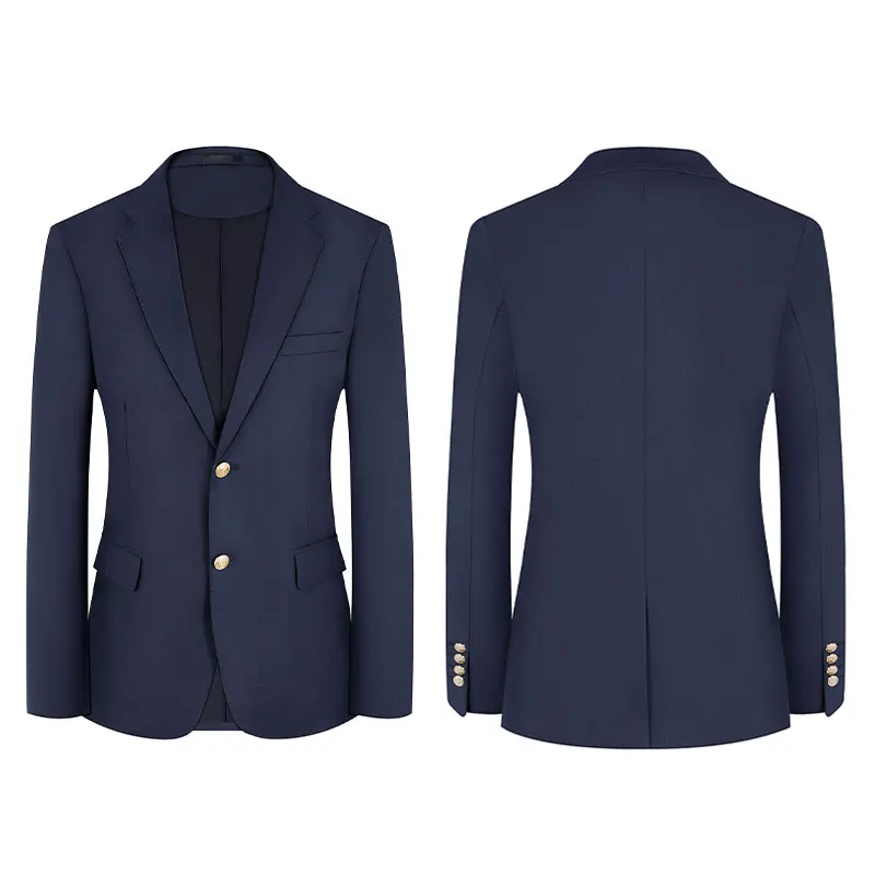 

Men's Blazer – Single-Button Groom Wedding Stage Show Dinner Party Jacket Stylish Men's Stage Performance Blazer – Wedding