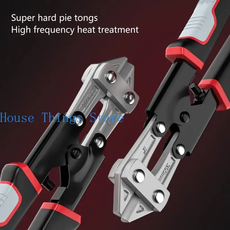 

652F Bolt Scissors, 8" Small Lock Scissors, Streamlined Ergonomic Handle,Heavy Duty Bolt Scissors for Rod, Bolts, Steel Wire