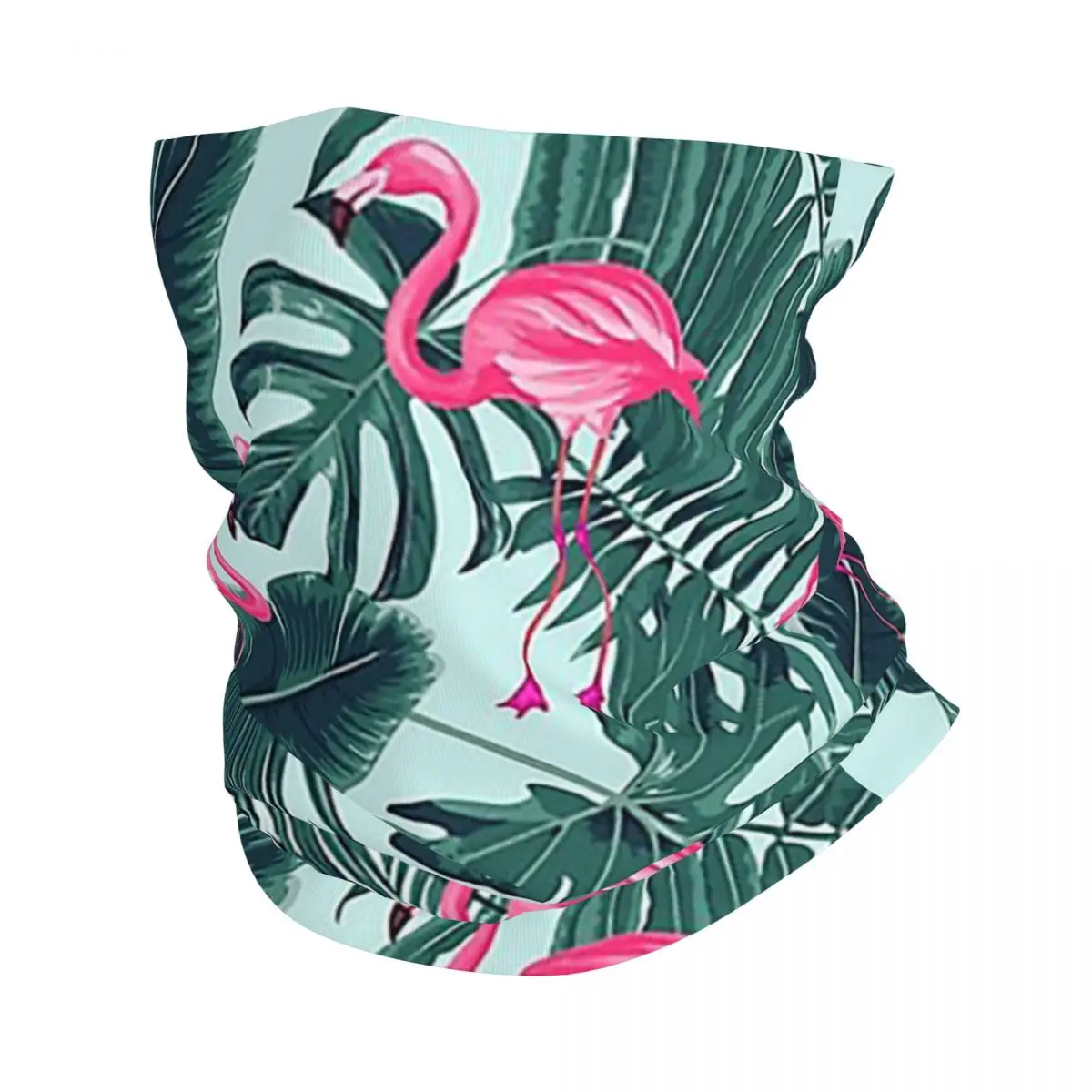 Tropic Abstract Flamingo Bandana Neck Cover Printed Face Scarf Multifunction Balaclava Riding Unisex Adult Windproof