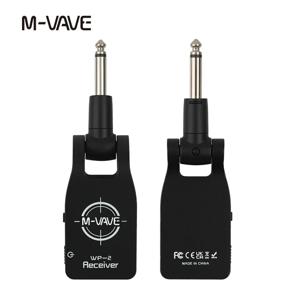 

M-VAVE WP-2 Wireless Guitar System Transmitter Receiver Rechargeable Guitar Transmitter Receiver for Electric Guitar Bass