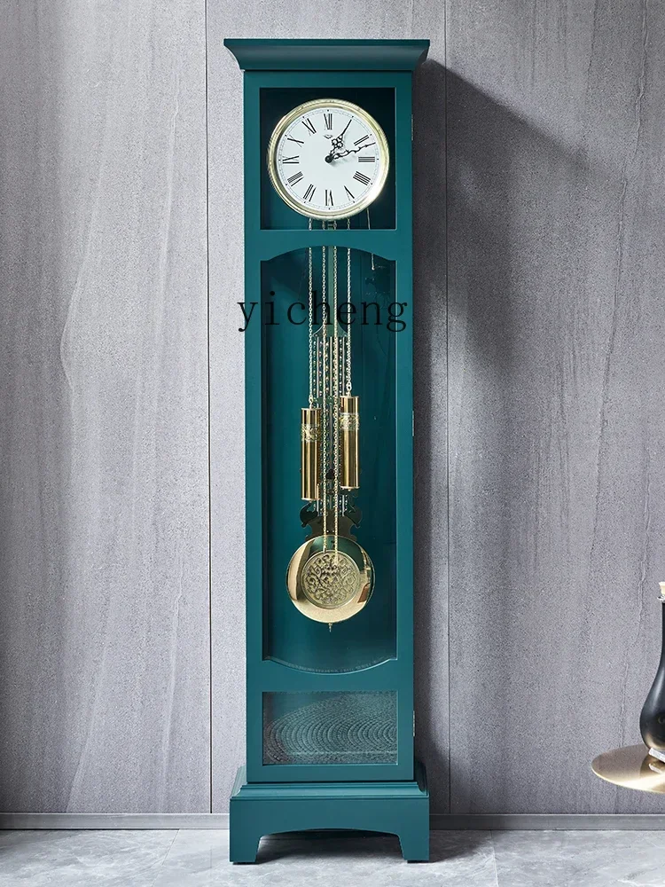 Modern the Grandfather Clock Light Luxury Household Minimalist Fashion Clock Living Room Minimalist Mechanical Pendulum Clock