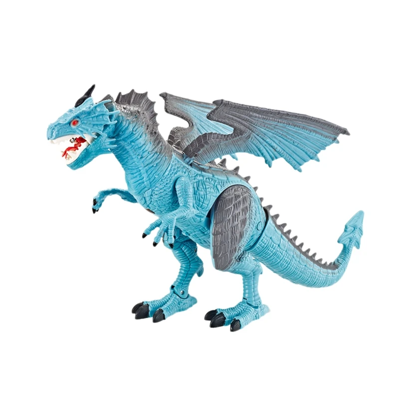 Electric Remote Dinosaur Spray Dragon Roar Walking Control Simulation Animal Model Kids Toys For Christmas Gift