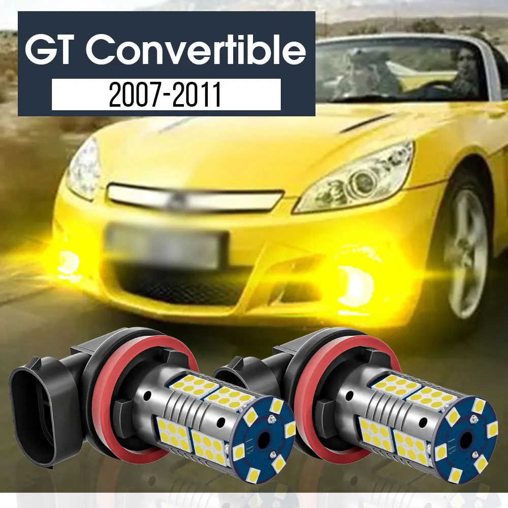 

2pcs LED Fog Light Lamp Blub Canbus Accessories For Opel GT Convertible 2007 2008 2009 2010 2011