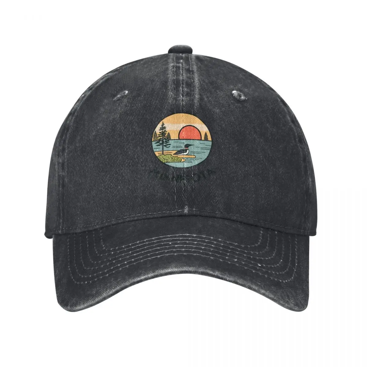 

Minnesota - Vintage Sunset - Colorful Illustration Baseball Cap Luxury man cap Snapback Cap Trucker Hat For Men Women's