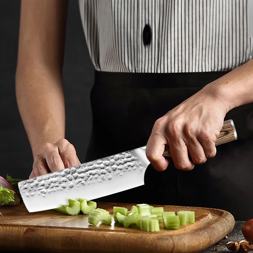 Kitchen Knife 8 inch Professional Japanese Chef Knives High Carbon Stainless Steel Meat Cleaver Slicer Santoku Knife