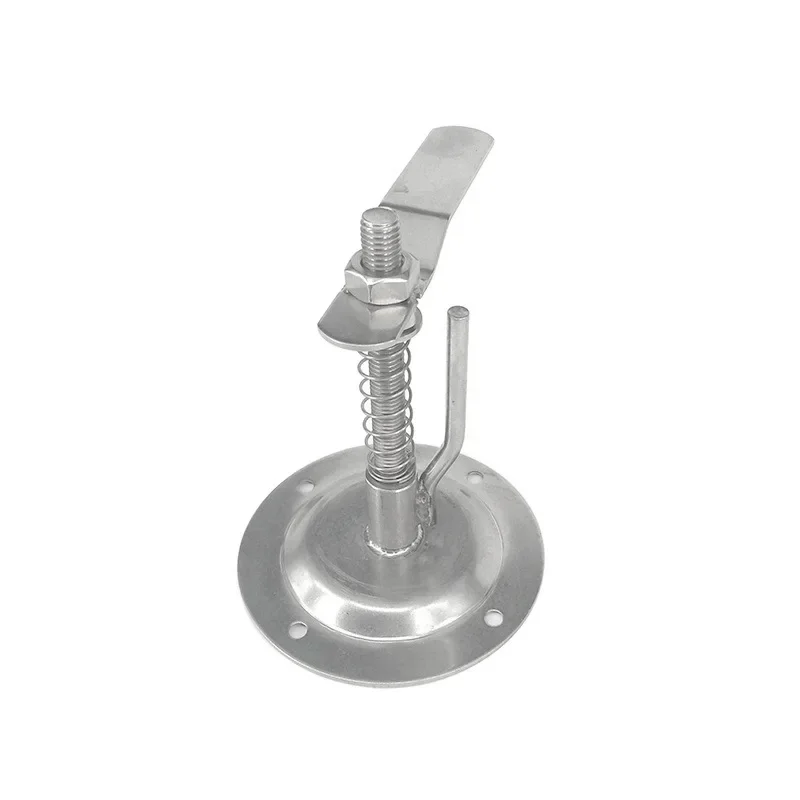 

Long handle round floor buckle with silk RV marine yacht round