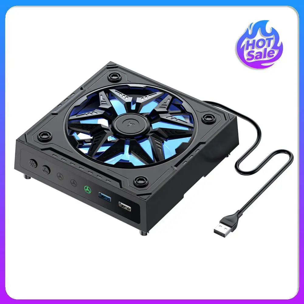 لوحدة التحكم Xbox Series X مروحة علوية منخفضة الضوضاء مع ضوء RGB مروحة تبريد تلقائية نظام تبريد مقاوم للغبار 3 سرعات لمشغلات الألعاب