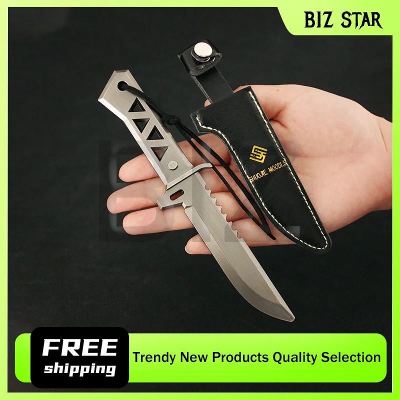 

17 см/6,69 дюйма Valorant игровой периферийный карманный нож с кобурой тренировочный нож из настоящей стали Katana Melee металлическая модель оружия игрушка для мальчика