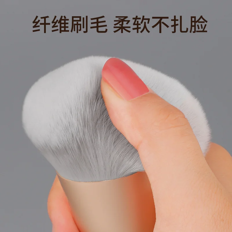 Hot-Selling New Product Single Big Fat Foundation Brush Seamless Base Makeup Powder Brush Round Beauty