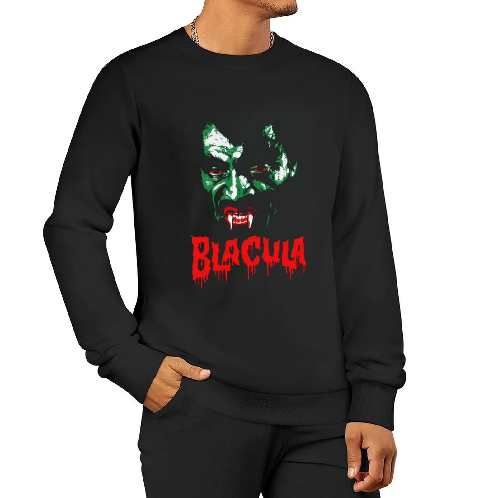 Music Vintage Retro Blacula Vintage Photograp Pullover Hoodie men's coat hooded sweatshirt