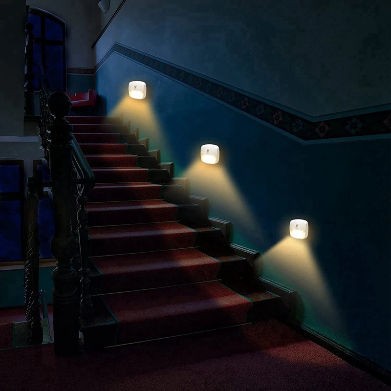 Battery Operated LED Night Light Automatic Stair Night Light For Hallway,Orientation Light