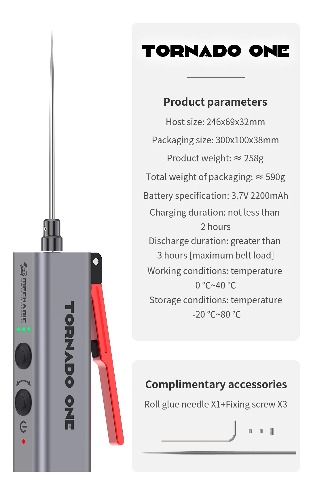 MACHANIC Tornado One Mind-Blowing/Heat-Turning/Mobile OCA Remover/Gule Remover/Mobile Tools