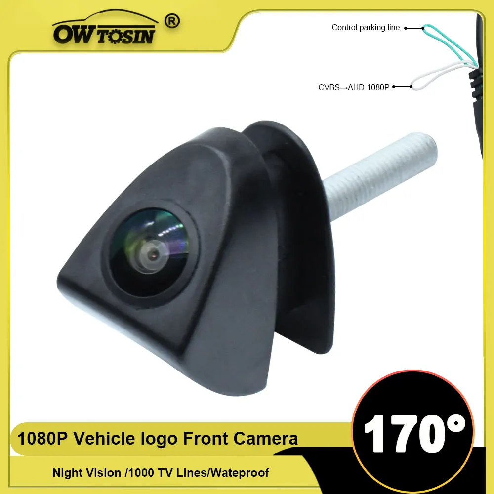 170° Fisheye AHD 1920*1080P Front Logo View Camera For Toyota Avensis Crown Reiz Prius Prado Camry Yaris Corolla Vehicle Camera