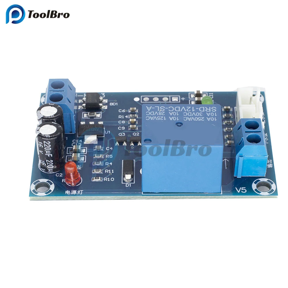 Imagem -04 - Sensor de Nível de Água Automático Módulo de Interruptor do Controlador Sensor de Detecção de Nível de Líquido Interruptor do Relé de Controle para Torre de Água Tanque Piscina Bomba Motor Xh-m203 dc 12v