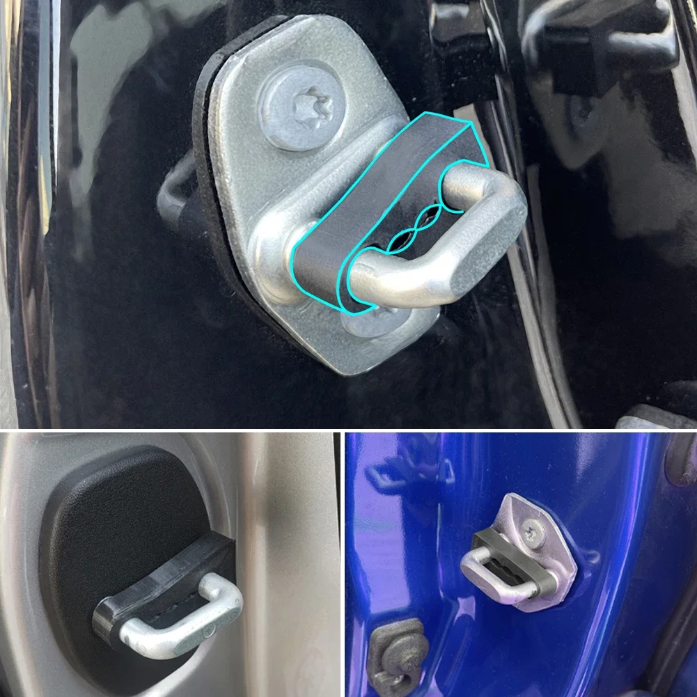 4PCS Car Door Lock Damper Buffer For Toyota Nissan VW Hyundai KIA Peugeot Audi Honda Subaru Deadener Seal Shock Absorbing - view 6