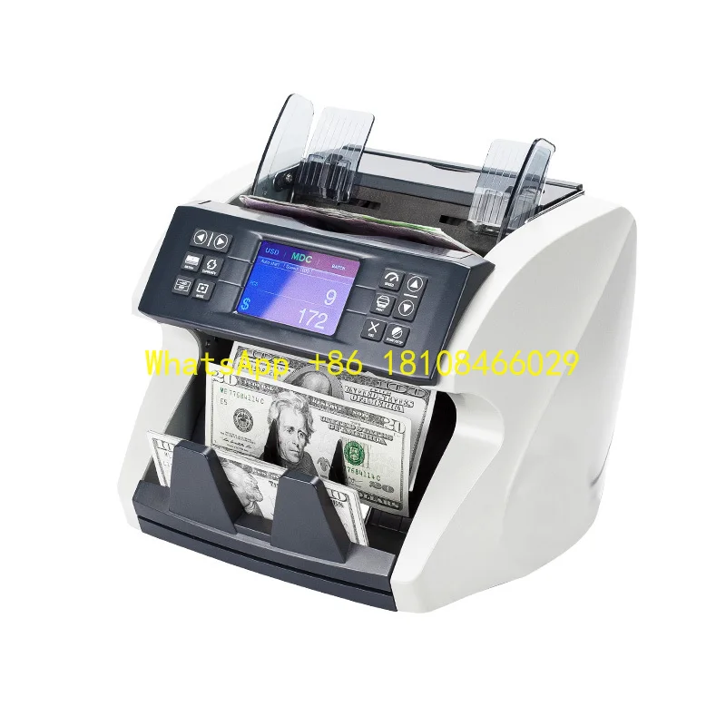 

with Image Sensor Money Counter 2 CIS Multi Currency Value Counter Money Detector XD-770 Intelligent Bill Counter