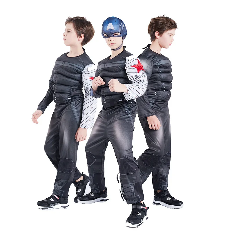 Halloween Volwassen Kostuum Winter Soldaat Bla Panther Kapitein Set Trendy Prestatiekleding Katoen Materiaal Nationale Stage Co...