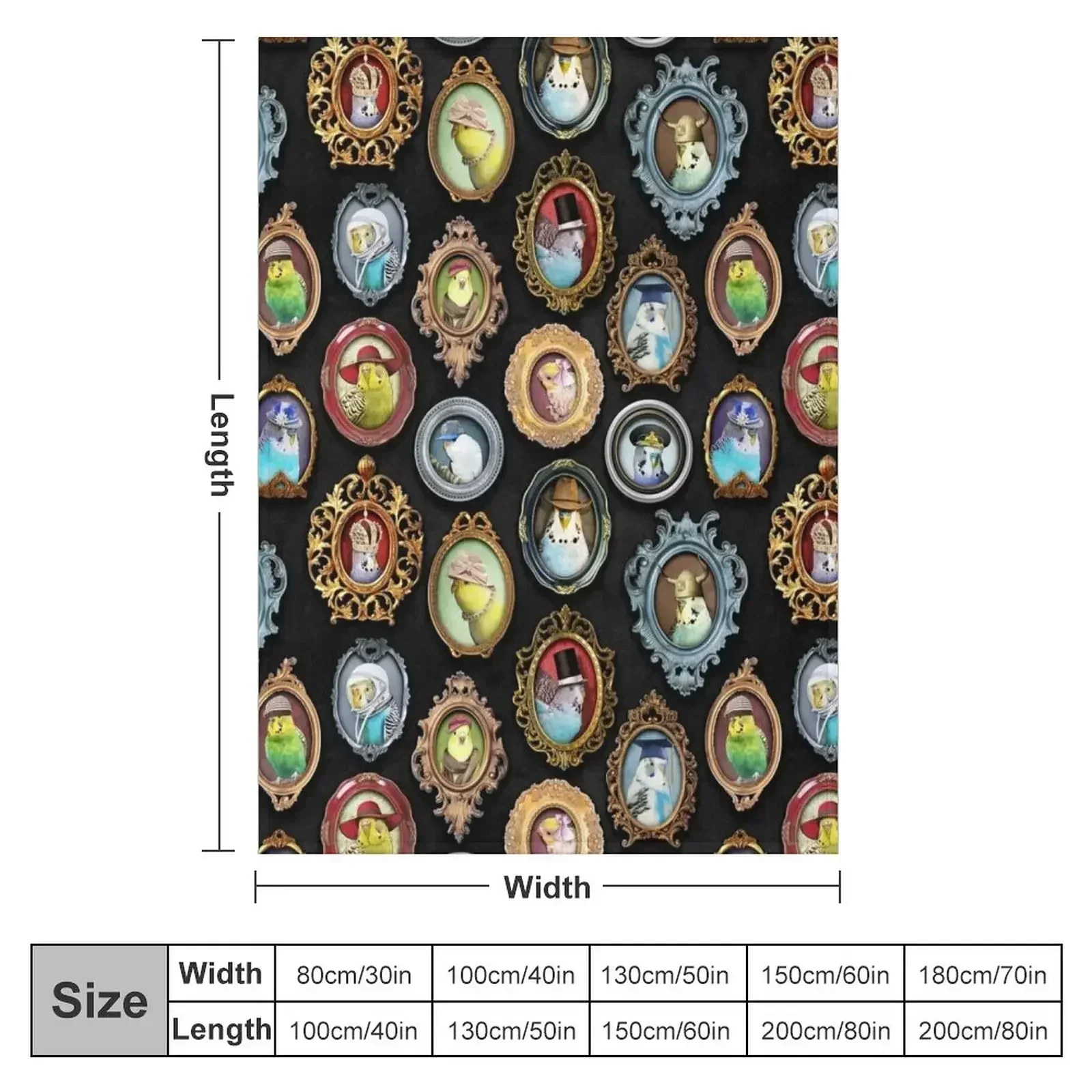 Budgies in Hats Throw Blanket Plaid halloween Decorative Sofa Summer Beddings Blankets