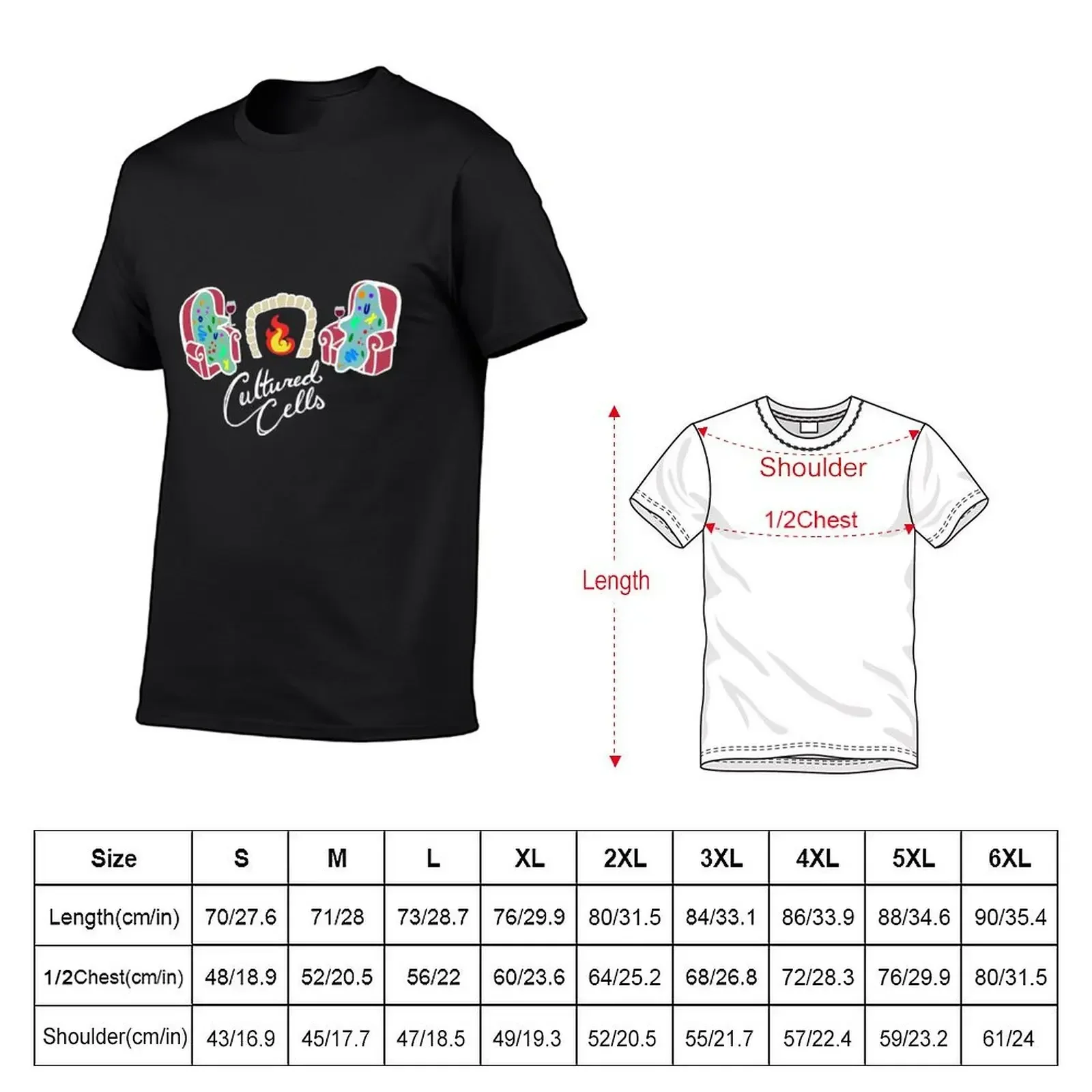 cultured cells T-Shirt Man t-shirt for a boy hippie clothes aesthetic clothes tee shirts for men