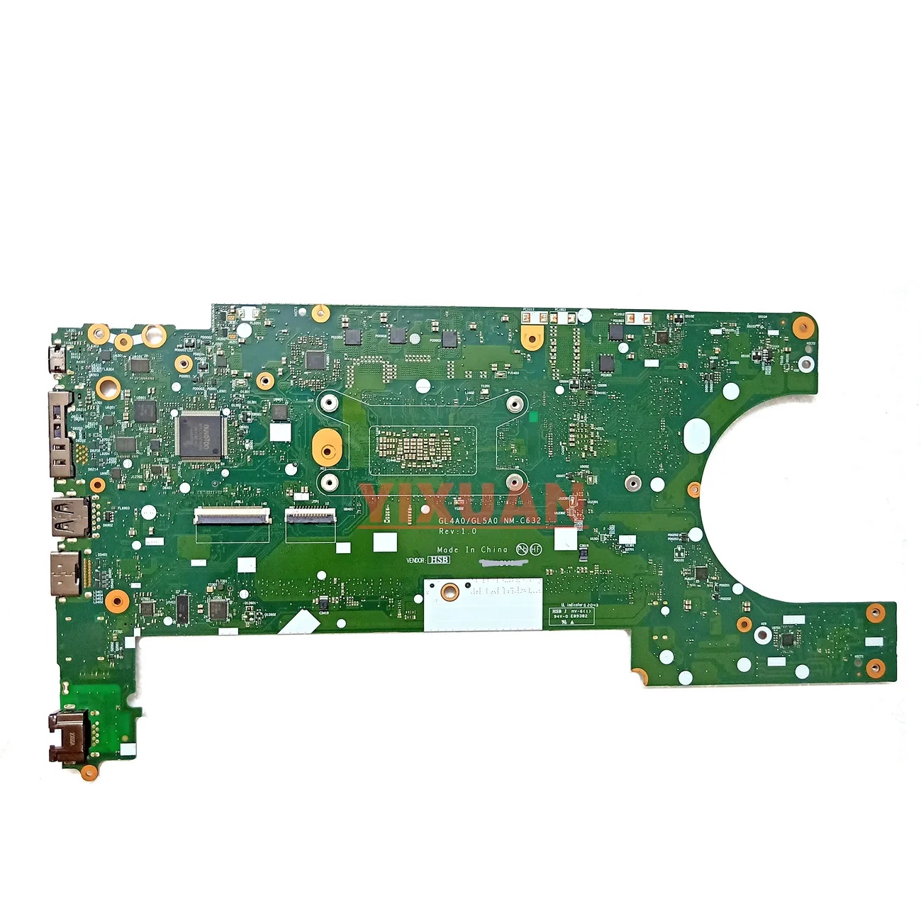 GL4A0/GL5A0 NM-C632 لينوفو ثينك باد L14 L15 اللوحة الأم للكمبيوتر المحمول مع i7-10510U CPU + GPU FRU 5B20W77541 100% تم اختبارها بالكامل