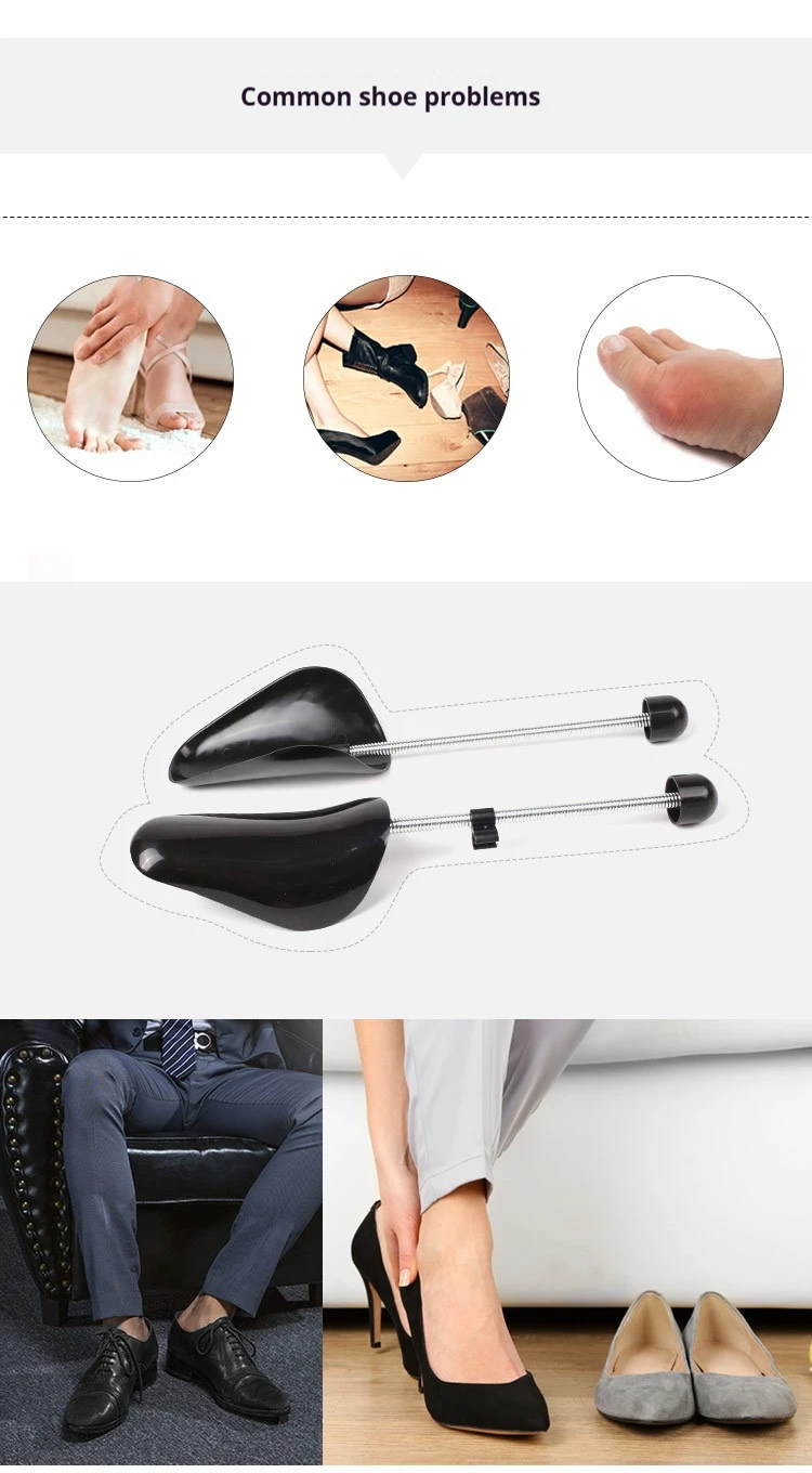 2/4/6 Stück Schuhspanner für Sneaker, Unisex-Schuhformer aus Kunststoff, Stiefelhalter zur Faltenprävention, verstellbarer Halter, Großpackung – Detail 3