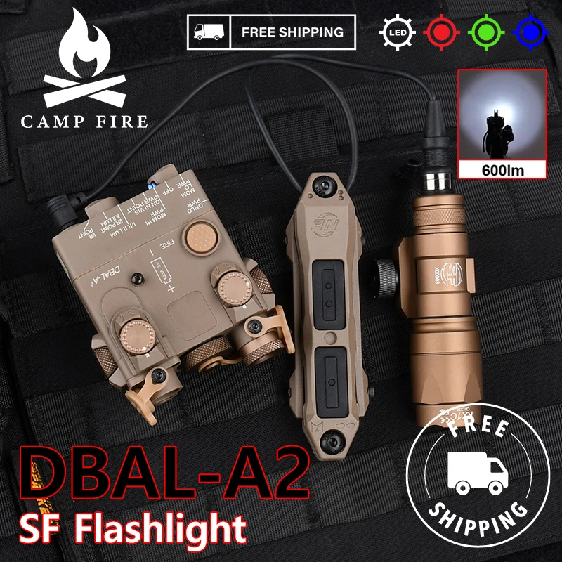 

DBAL-A2 tactical Airsoft Green Red Blue Indicator Surefir M300A M600C Flashlight With Dual Control Switch Hunting Accessroy