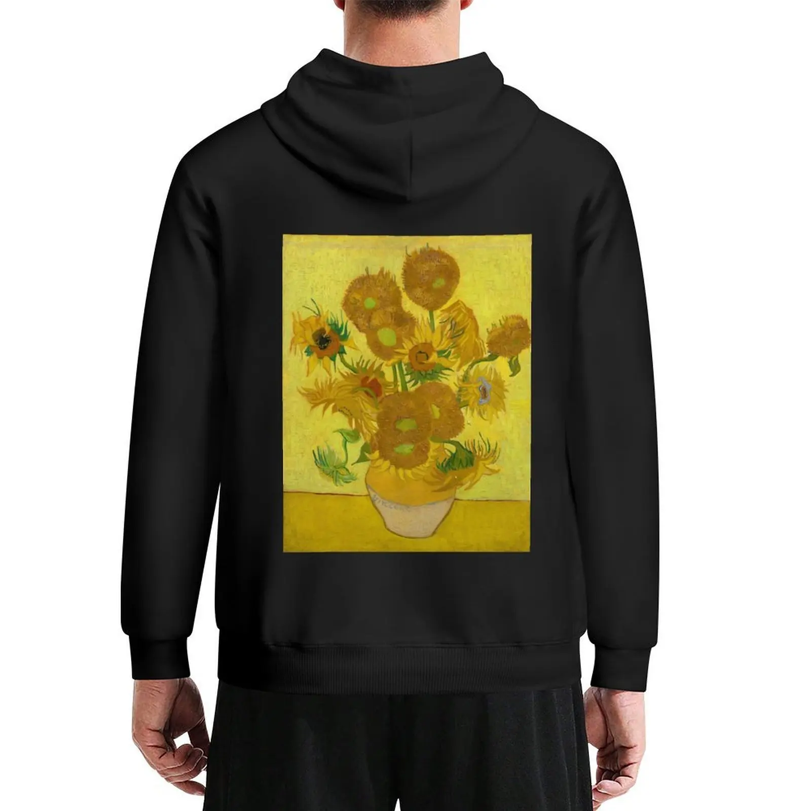 

Vase with Sunflowers by Van Gogh Hoodie winter clothes autumn clothes anime clothing mens designer clothes japanese hoodie