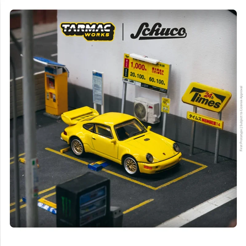 Tarmac Works 1:64 911 RSR 3.8 Yellow Diecast Model Car