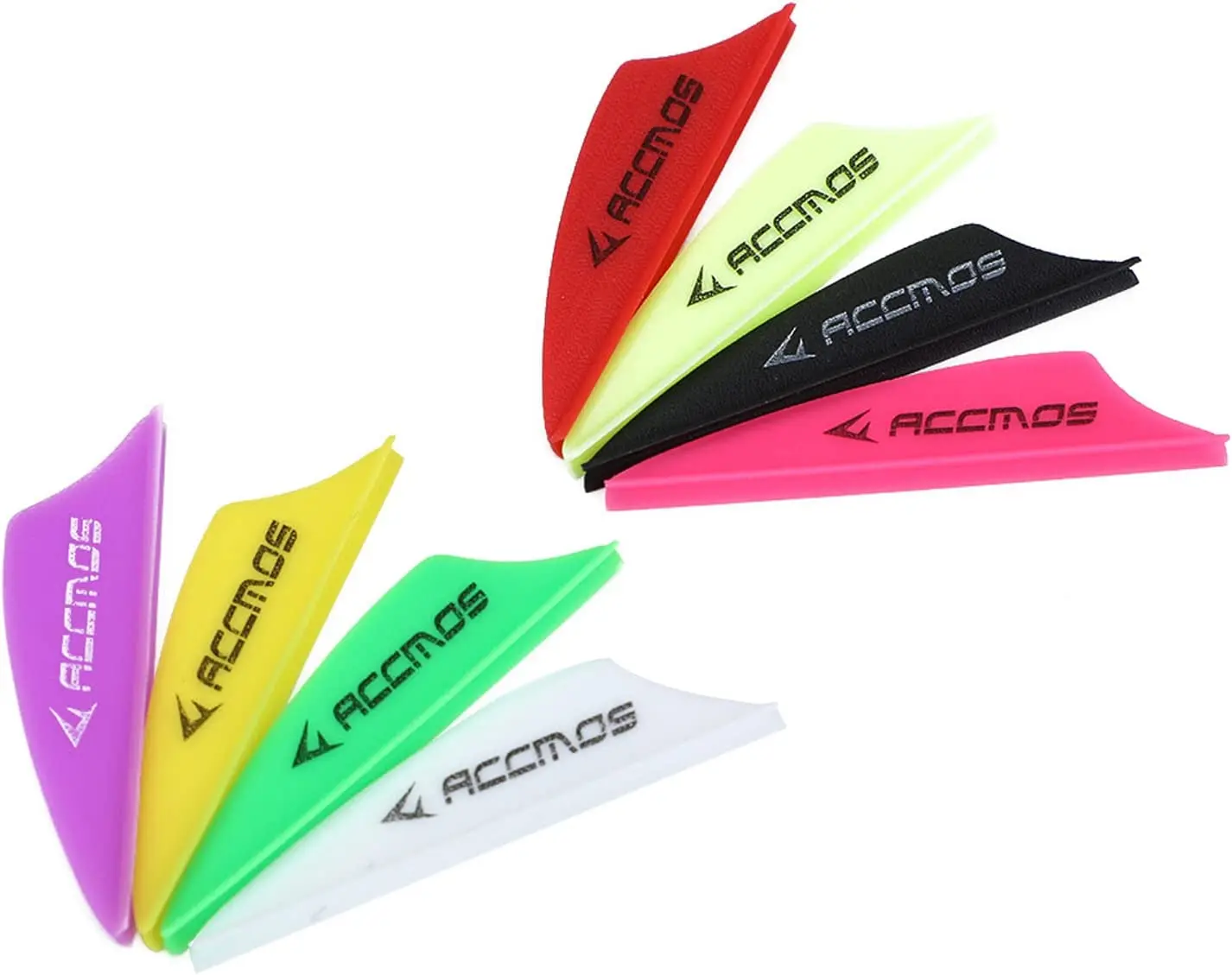 1.75 inch Archery Arrows Vanes Plastic Arrow Feather Fletching for DIY Archery Hunting Targeting Arrows (50pcs)