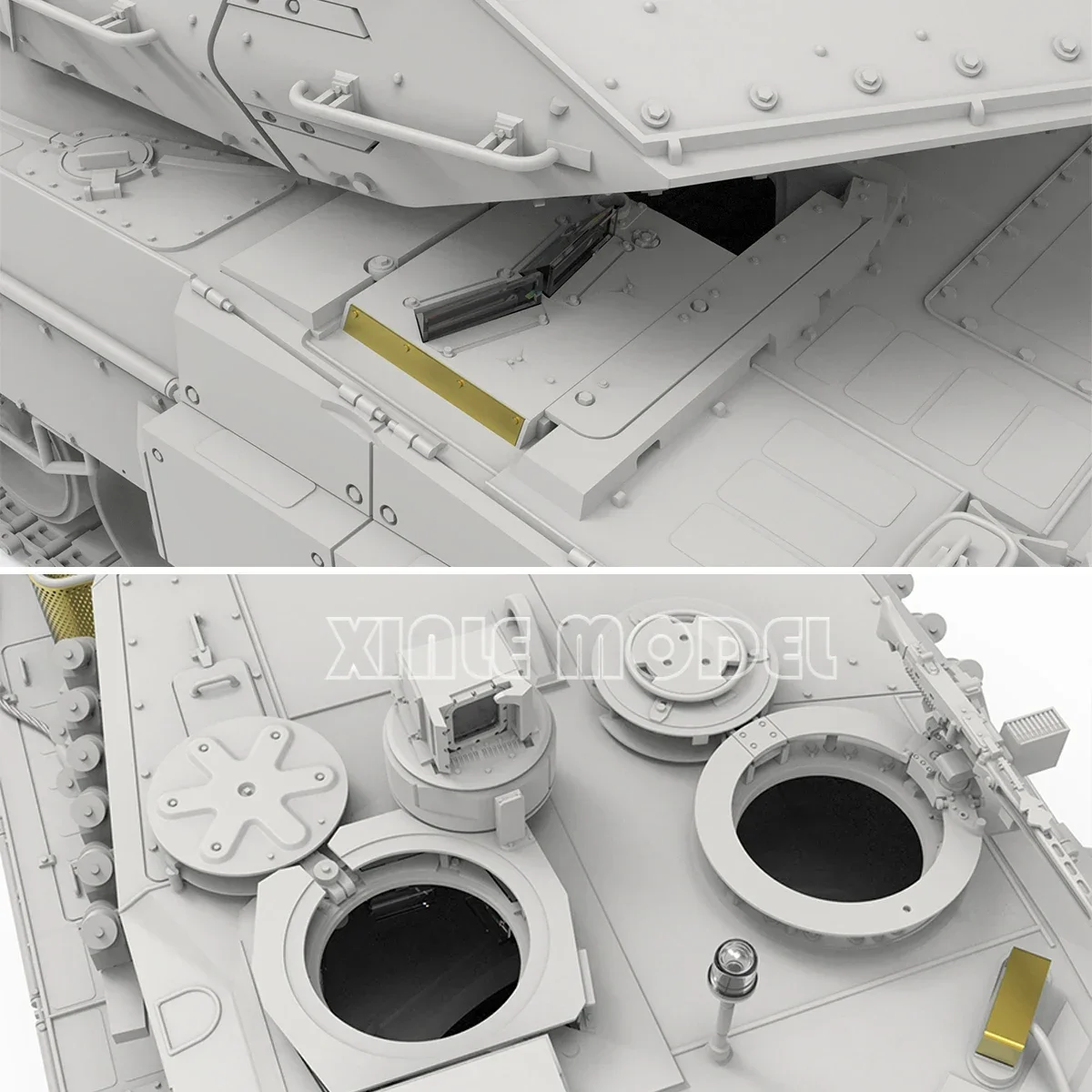 MENG خزان بلاستيكي 1/35 TS-055 الألمانية ليوبارد 2A6 خزان المعركة الرئيسية صورة أطقم منمذجة #5