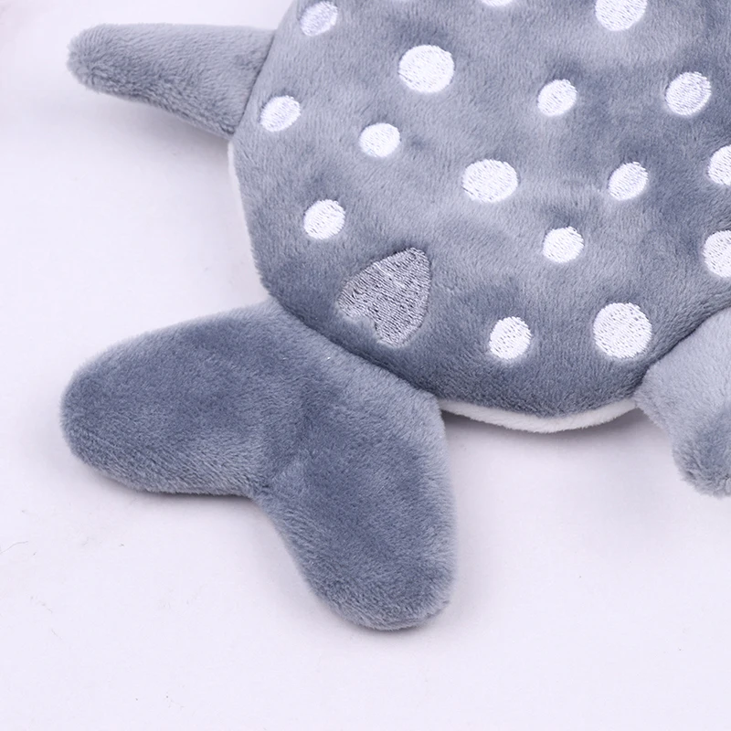 Simpatico cartone animato peluche squalo portamonete peluche portafoglio animale per le donne bambini borsa portamonete con cerniera