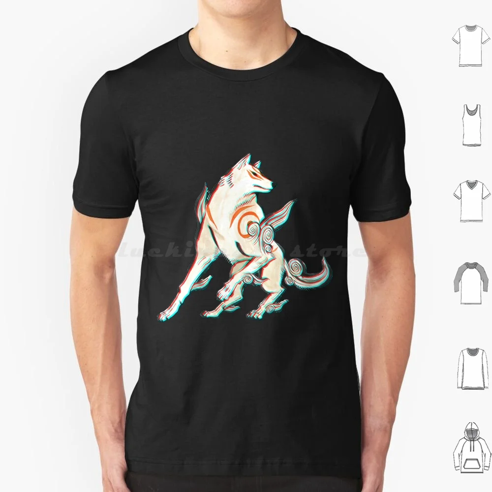 

3d Amaterasu ( Okami ) T Shirt Men Women Kids 6xl Okami Okami Game Amaterasu Ammy Okami Ending Okami Wolf Wolf White Fox White