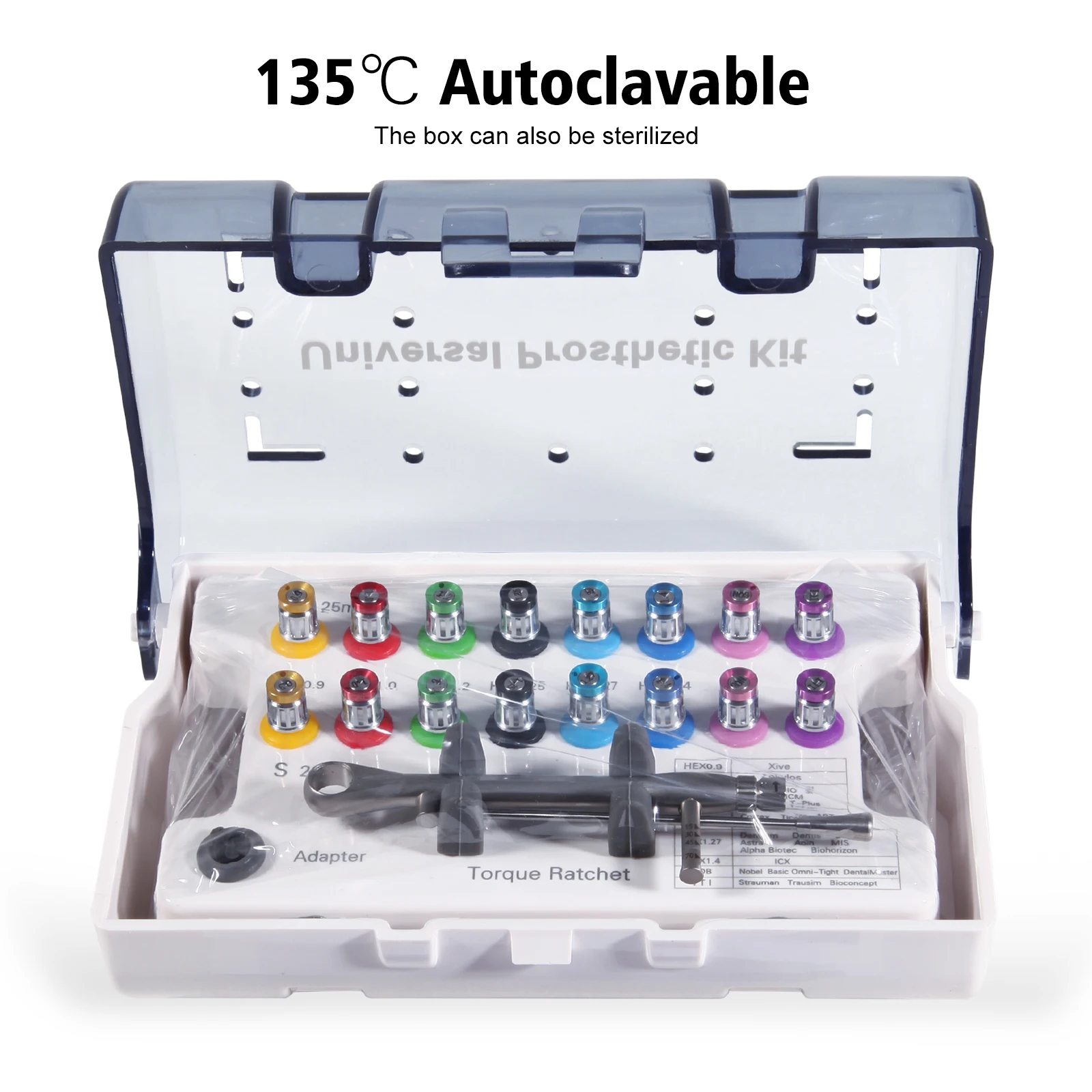 

New Dental Implant Torque Screw Driver Wrench Kit Dentistry Implant Restoration Tool 16pcs Screwdrivers With Wrench Set