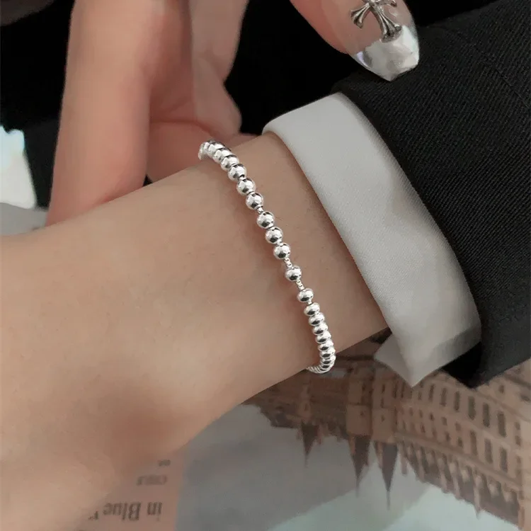 

Titch Fashion everything niche design advanced sense 925 sterling silver bean bracelet light bead bead bracelet braceletbracelet