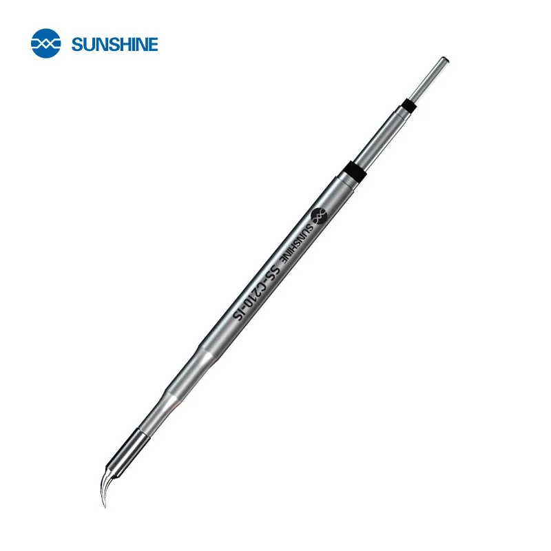 SUNSHINE SS-210 RELIFE GVM C210 IS I K Series Soldering Iron Tips Curve Sharp Blade for JBC Original T210 Handle Welding Station