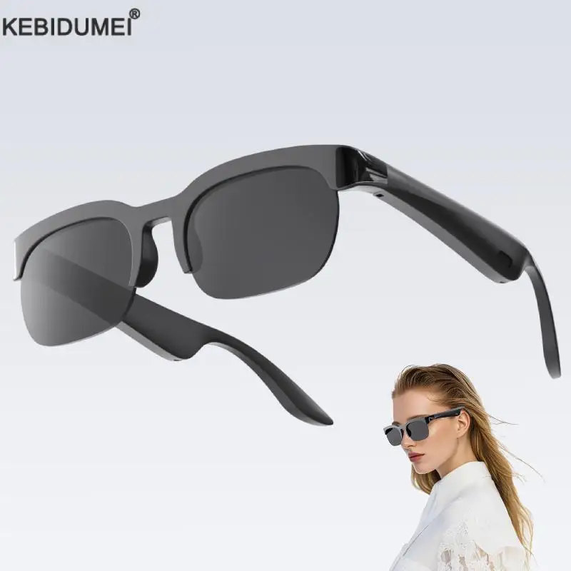 

Bluetooth 6.0 очки спортивные вождения умные солнцезащитные очки вызов музыка Bluetooth-гарнитура ушные крючки беспроводные наушники