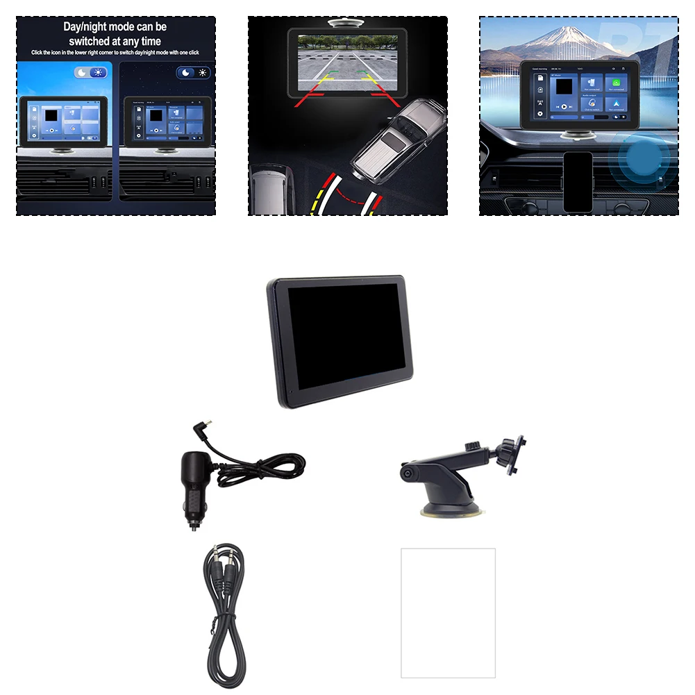 سيارة الملاحة المحمولة سيارة MP5 HD عكس الفيديو سيارة تشغيل الموسيقى جهاز نظام تحديد المواقع 7 بوصة 2 واط المدمج في المتكلم B-T الإصدار 5.0