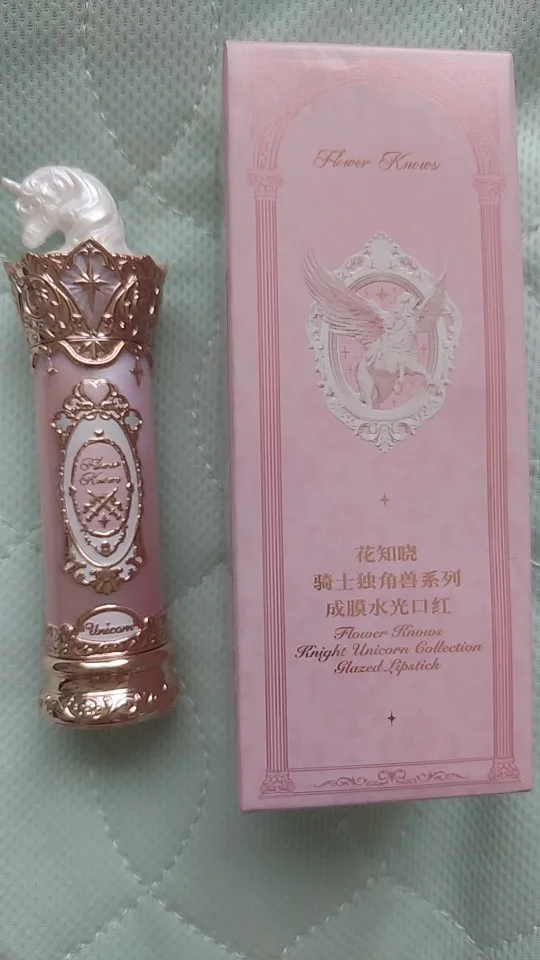 Flower Knows Knight Unicorn Glazed Lipstick: High Pigment Long-Lasting Non-Stick Lip Gloss for Makeup Enthusiasts photo review