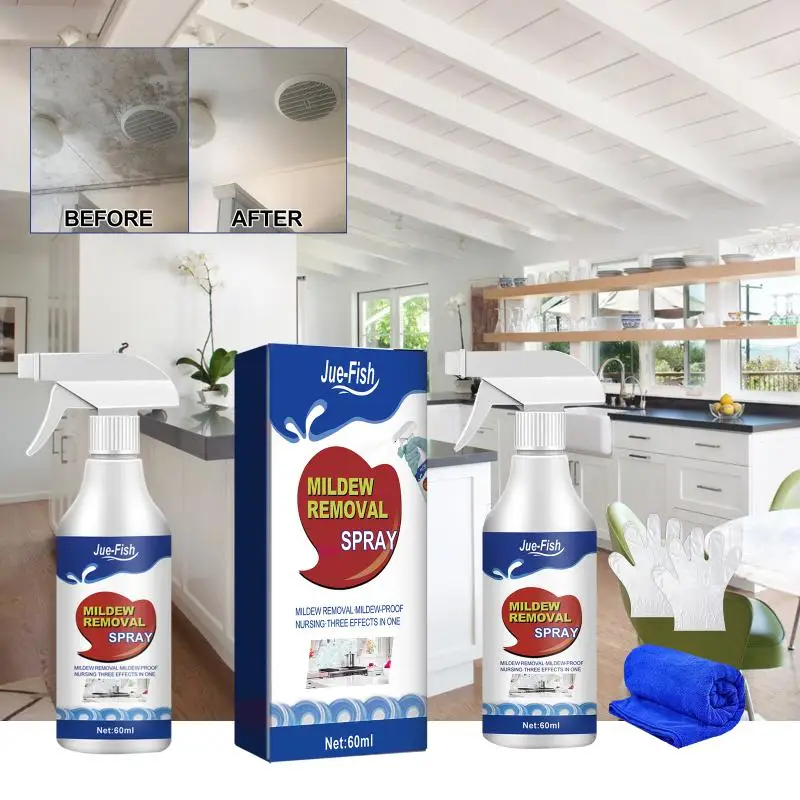 Mold Remover Kit: Multi-functional mold and stain remover spray for cleaning bathroom tiles, walls, and ceilings.