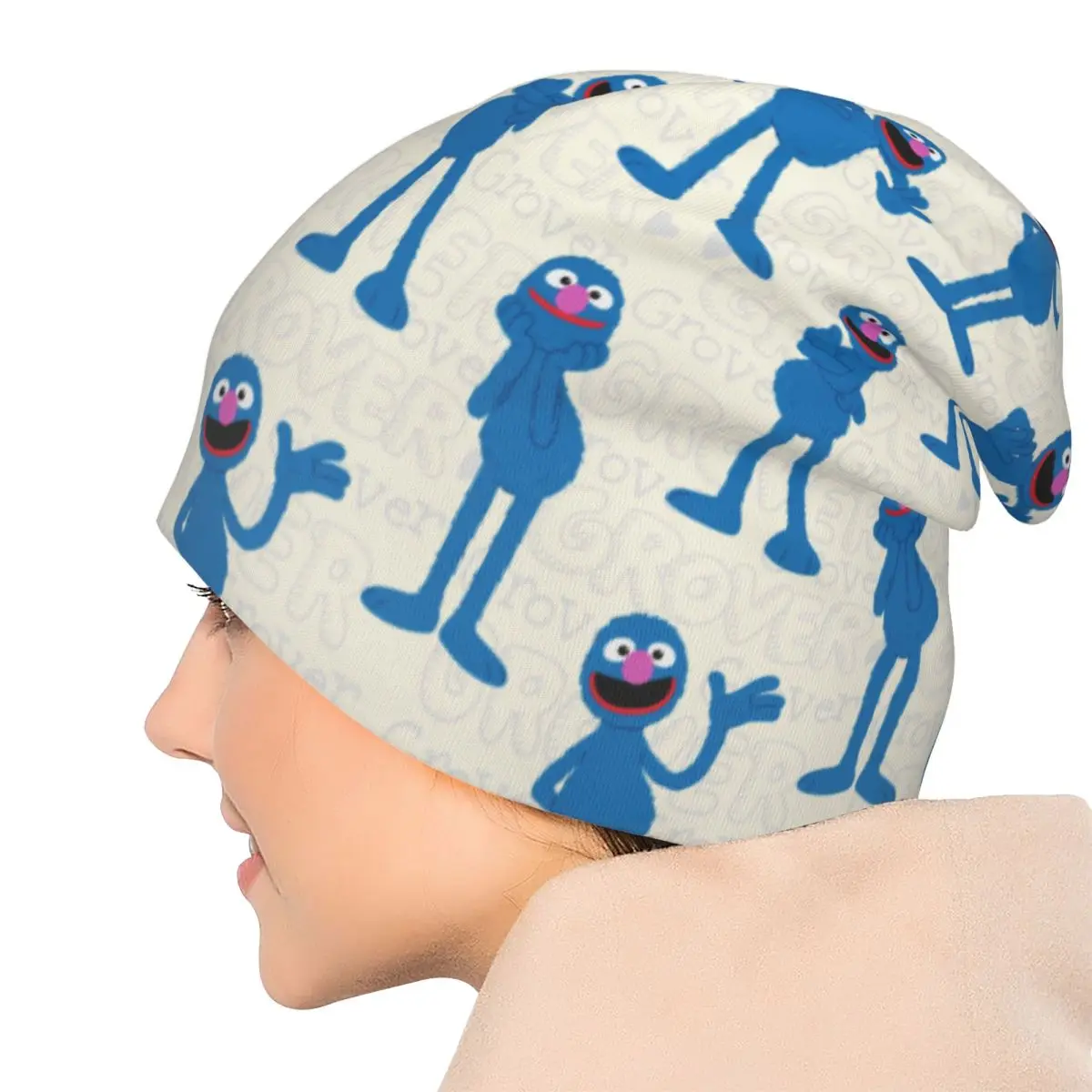 Simpatico modello Grover Sesame Street Caps Moda Uomo Donna Outdoor Skullies Berretti Cappelli Primavera caldo multifunzione Bonnet Hat