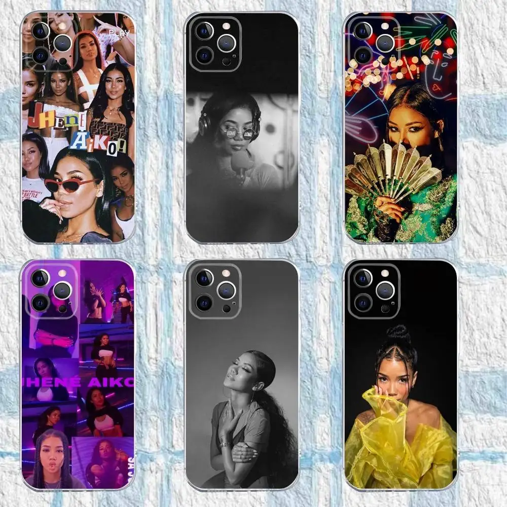 

J-Jhene A-Aiko Phone Case For iPhone 16,15,14,13,12,11 Pro,Max,Plus,X,XS,XR,SE,Mini Transparent Silicone Soft