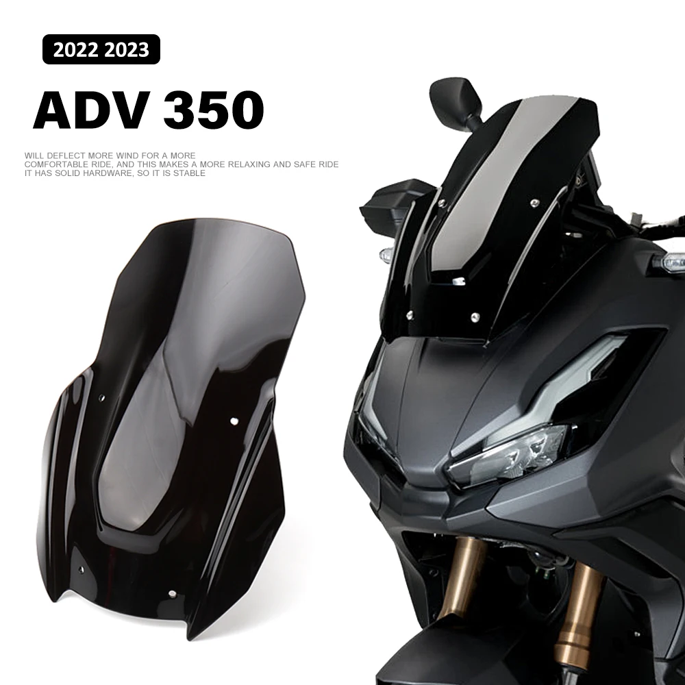 

New 3 colors Motorcycle Accessories Windshield Windscreen Wind Deflectors For Honda ADV350 ADV 350 Adv350 2022 2023 2024 2025